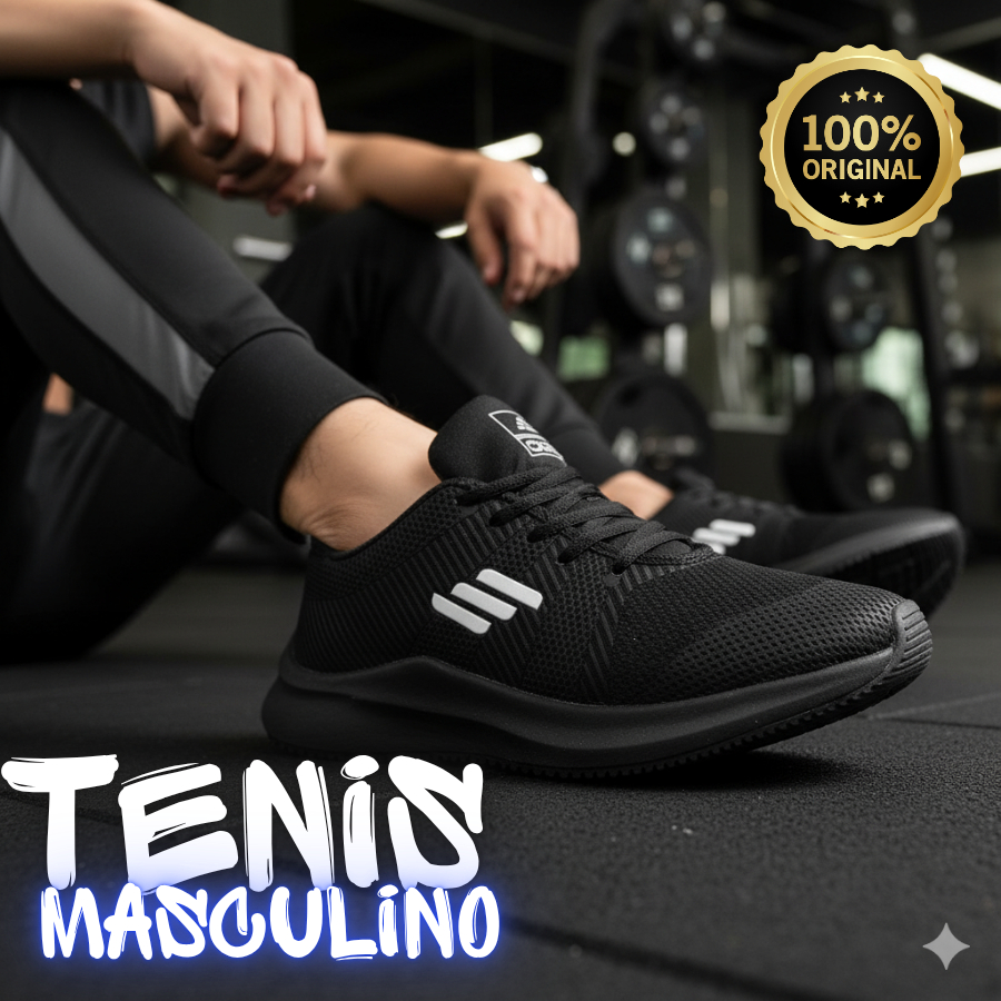 Tênis O2X Masculino e Feminino Academia Confortável e Flexível para o Dia a Dia