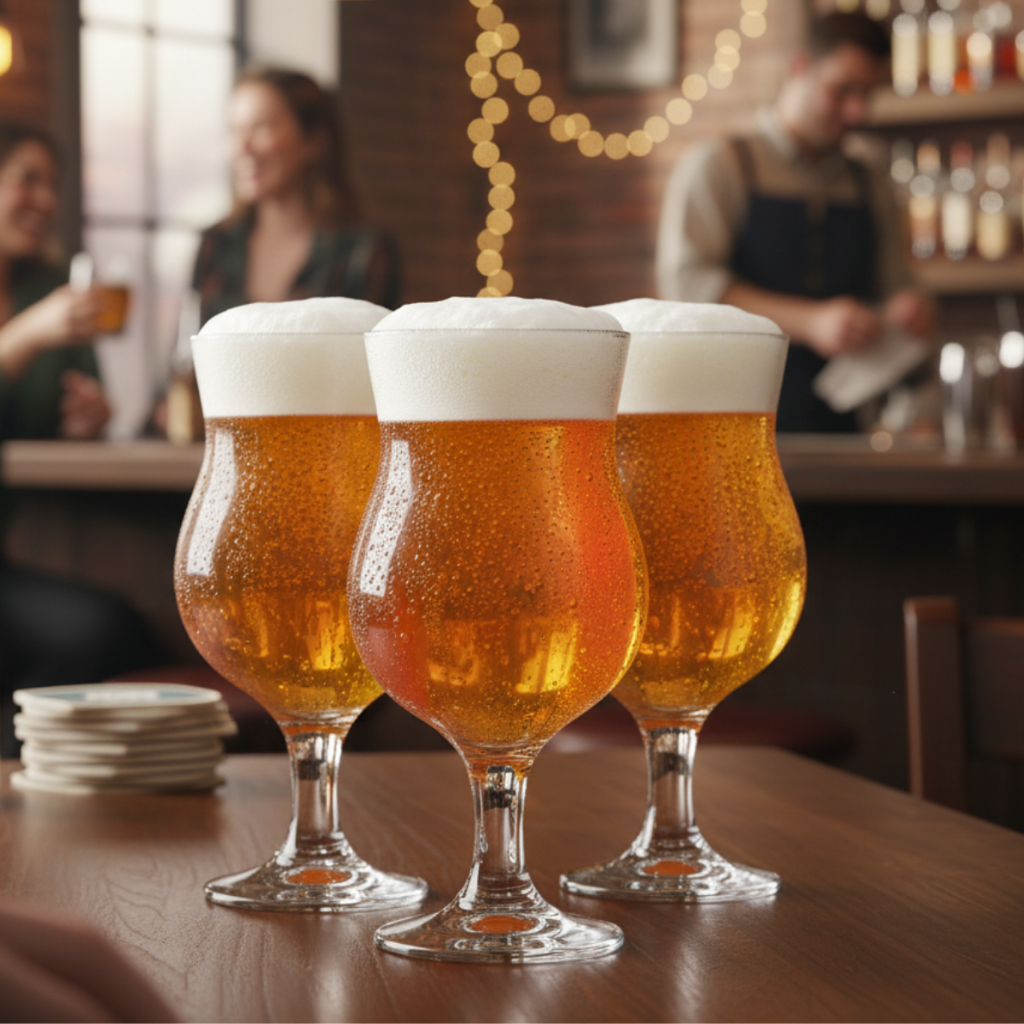 Taças Para Cerveja Panama, Jogo De Taça Cálice Para Chopp e Cerveja 400ml 4 Peças - Ruvolo em Oferta na Shopee