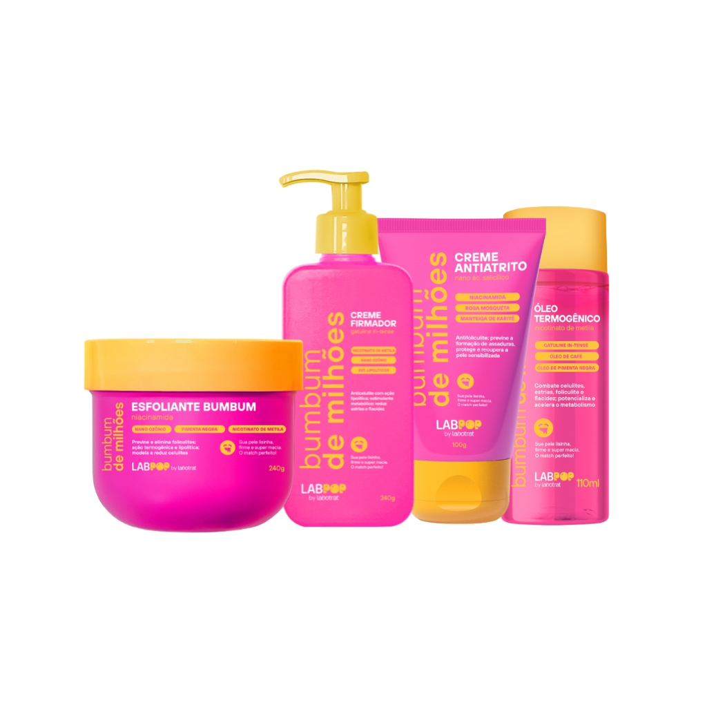 Kit Completo Bumbum Milhões Cuidado Corporal Labpop Labotrat em Oferta na Shopee