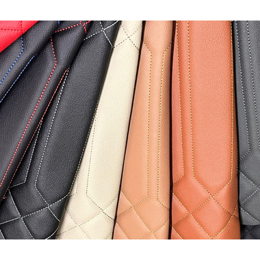 Tecido Sintético Courvin Acoplado com Espuma D26 Costura Sportline  | 1m (comprimento) X 1,40m (largura)