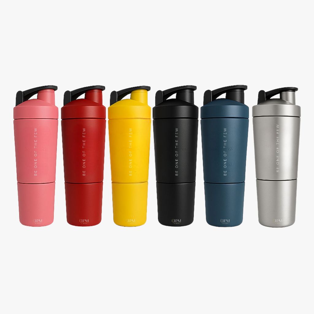 Coqueteleira Shakeira Inox 600ml ou 900ml de Academia com Compartimento Cápsula Pó em Oferta na Shopee