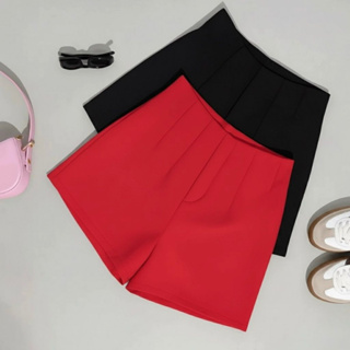 Kit 2 Shorts Feminino Alfaiataria Cintura Alta Zíper Lateral em Oferta na Shopee