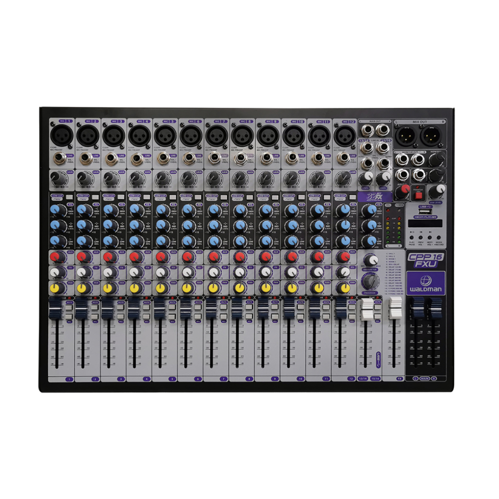 Mesa de Som Waldman Interface  CPP-16FXU 16 Canais