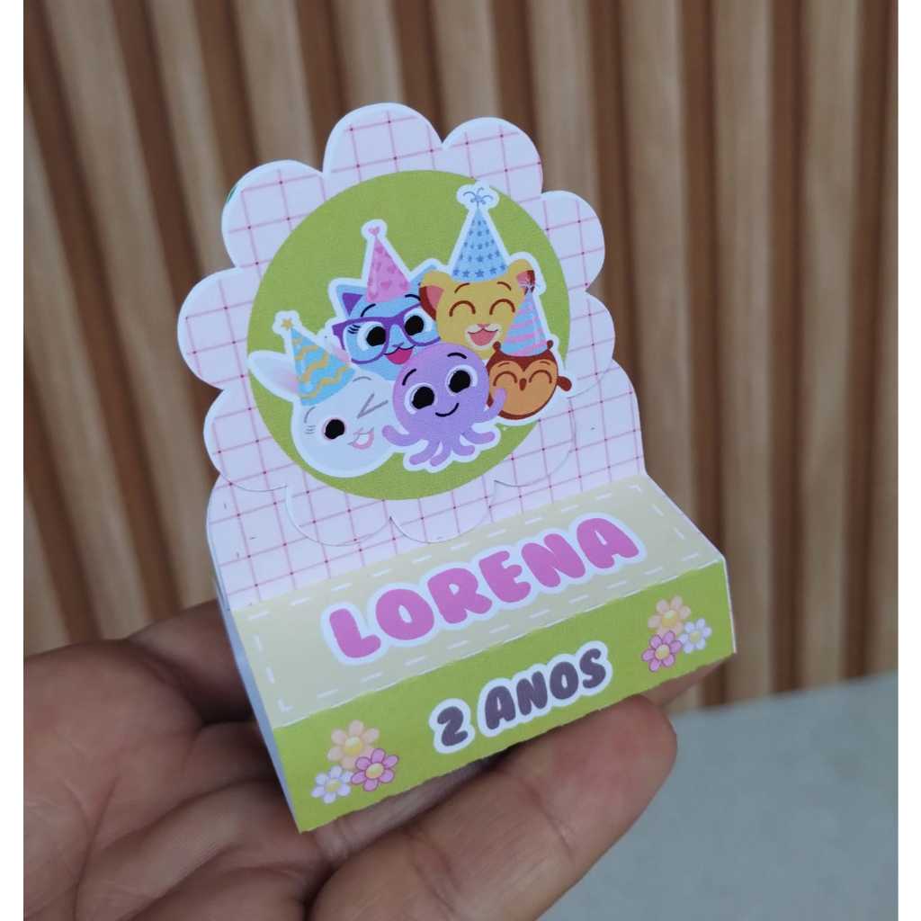 Porta Bis Duplo personalizado Bolofofo Menina l Lembrancinha Personalizadas l Aniversário Infantil l Mimo Festa Infantil