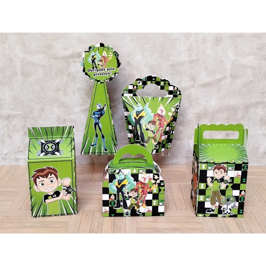 PERSONALIZADOS DO BEN 10 - CAIXINHAS PERSONALIZADAS PEGUE E MONTE - LEMBRACINHAS - FESTAS INFANTIL .