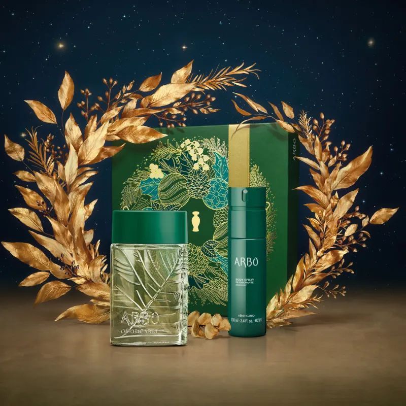 Kit Perfume e Body Splash Arbo 100ml Oboticario | Perfume Arbo 100ml + Body Splash 2 Itens