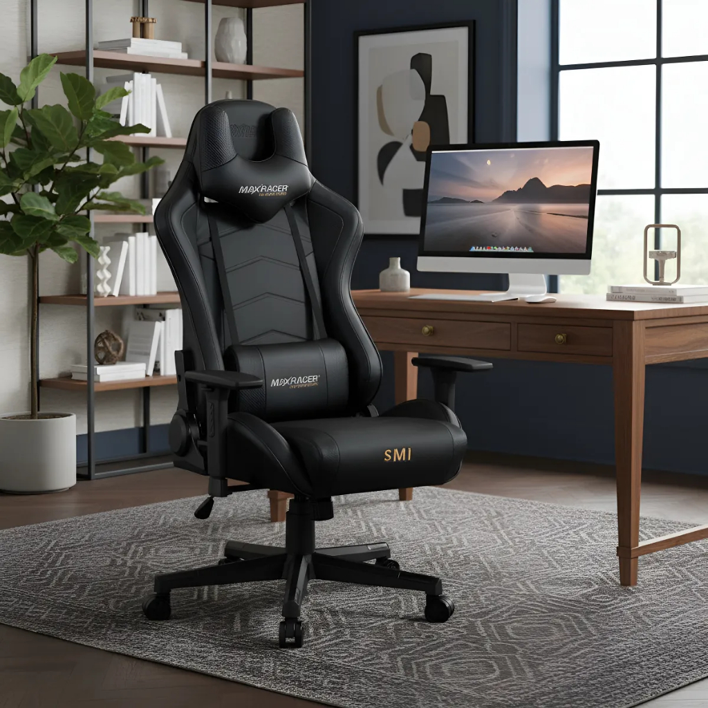 Cadeira Gamer Reclinável 180kg Max Racer Tactical com Massageadora Reclinável Er
