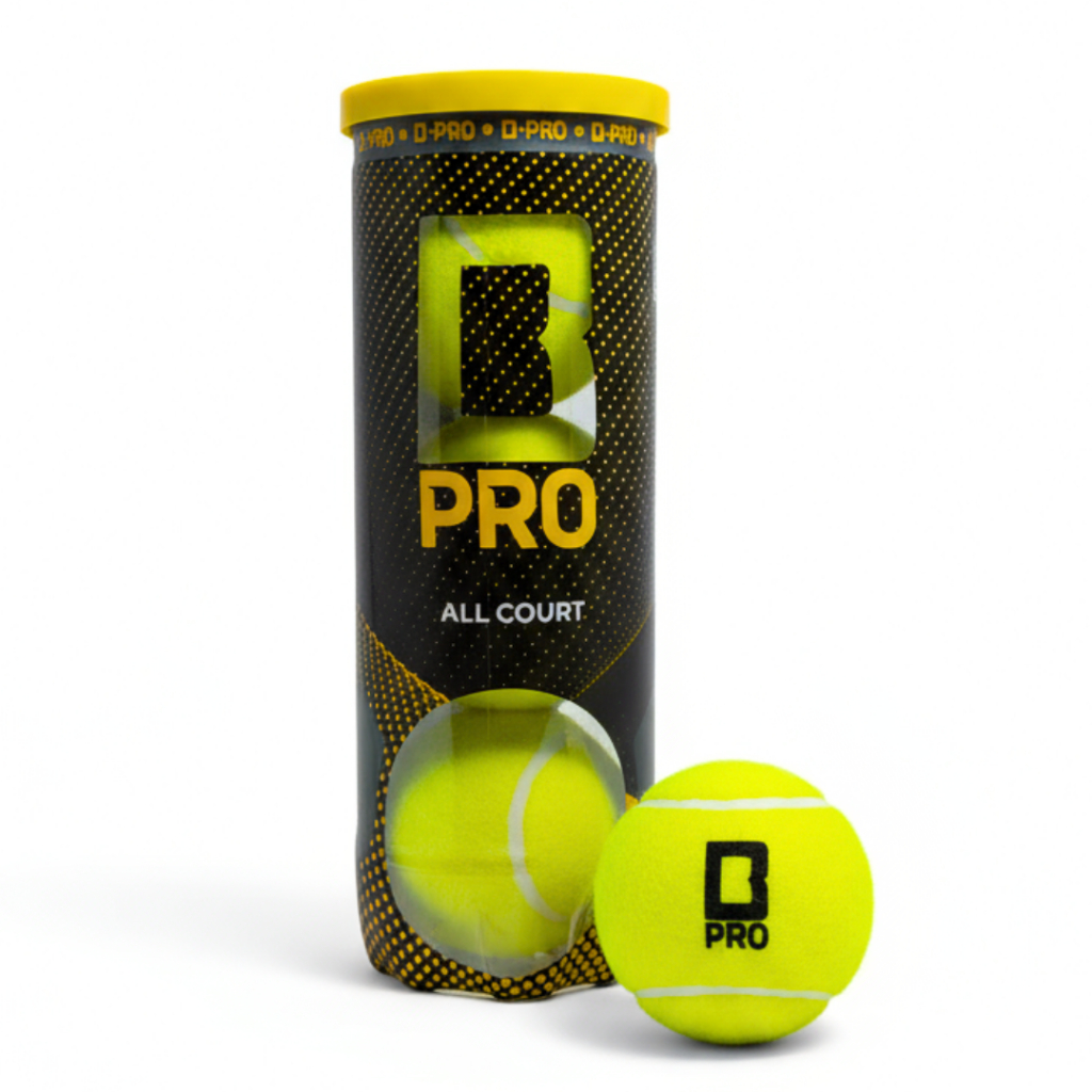 Bola de Tênis All Court Tubo 3 Bolinhas Premium Oficial Amarela Treino Jogo Quadra
