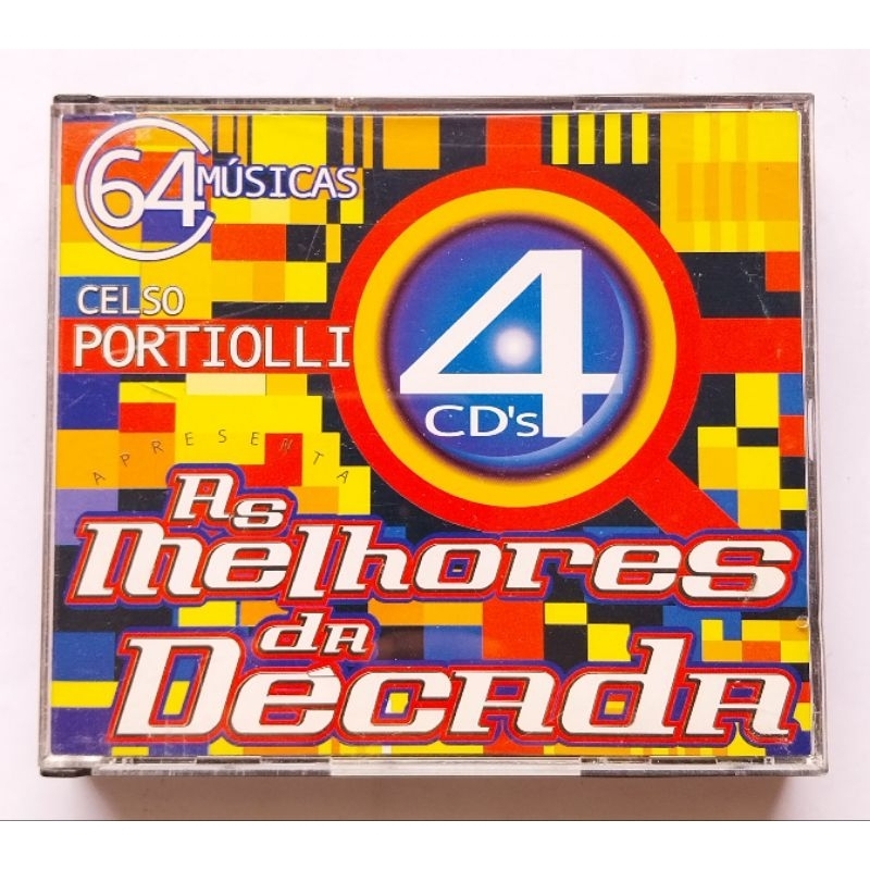 Box 4 CD'S As Melhores da Década 64 Músicas em Oferta na Shopee