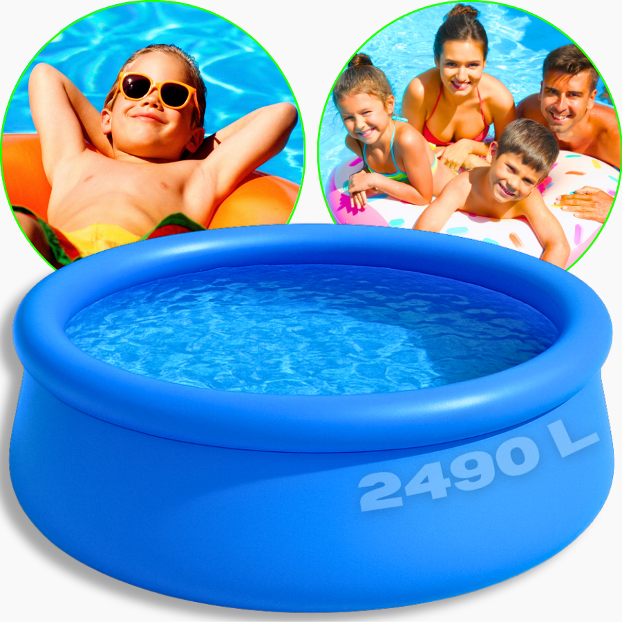 Piscina Infantil Inflável Grande Redonda Portátil 2490 Litros