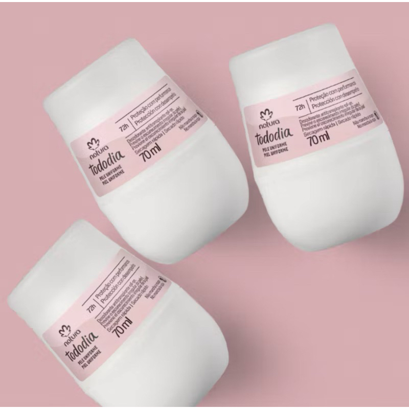 combo Desodorante Antitranspirante Aclarar/Pele uniforme Roll-on clareador Natura ORIGINAL
