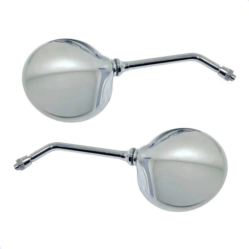 Par Espelho Retrovisor Cromado Cb 500 1998 Até 2005