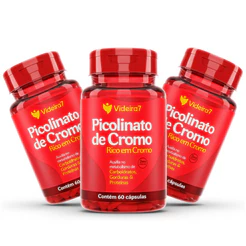 Picolinato De Cromo 500mg 60 Cápsulas Original