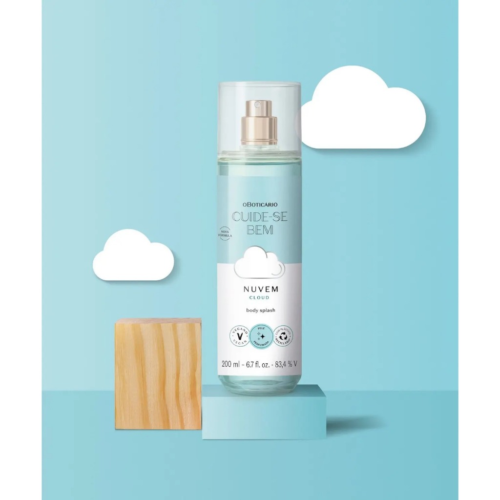 Body Splash Nuvem 100ml: A Refrescância Leve e Suave para o Seu Dia.