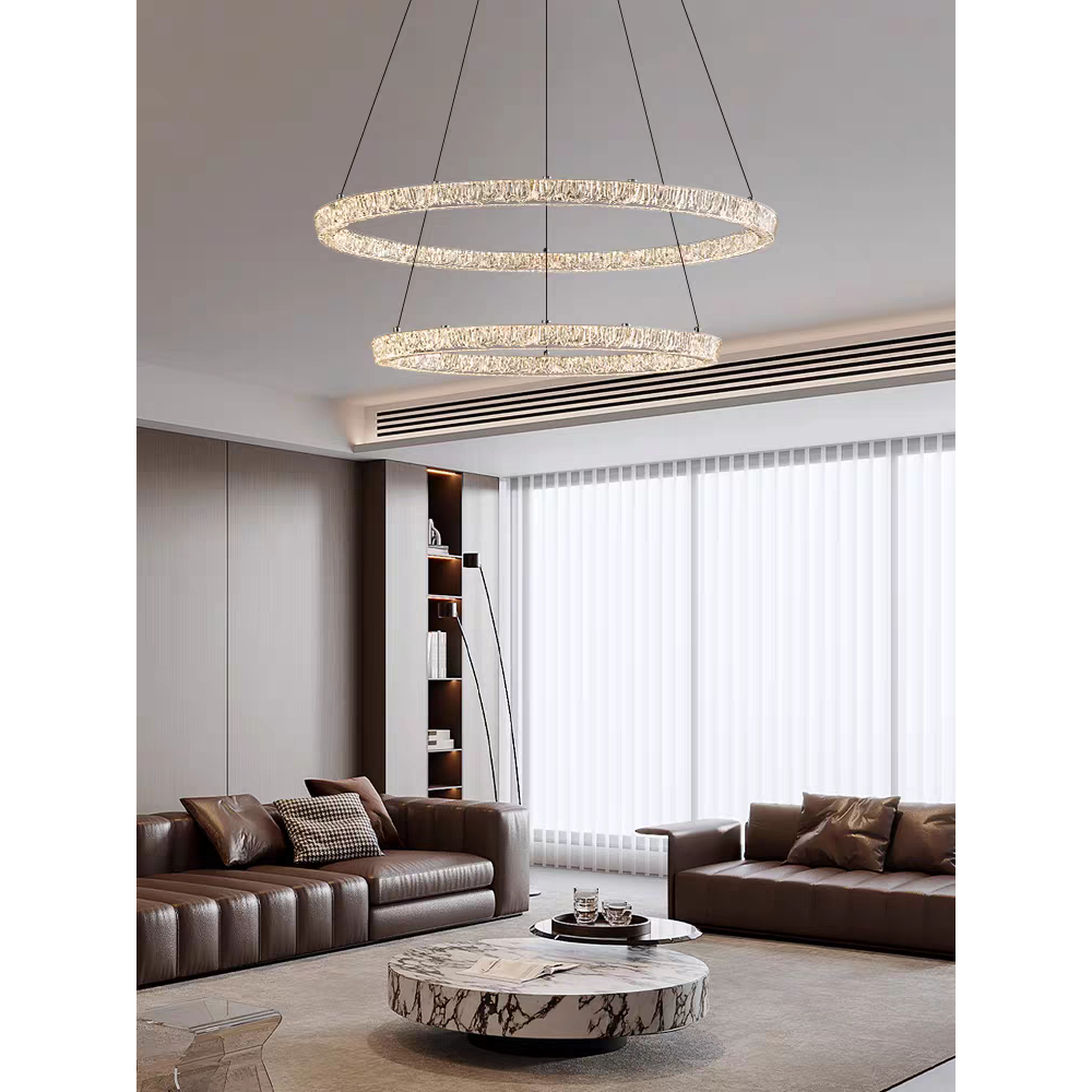 Luminária pendente circular Glacier Crack para sala de estar em estilo nórdico moderno 110-220v 3cors em Oferta na Shopee