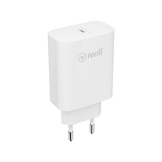 Carregador Turbo com 1 porta USB-C 33W Branco | iWill em Oferta na Shopee