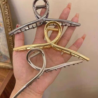 Grampos De Cabelo De Metal Clipe De Tubarão Elegante | Rabo De Cavalo , Updo , Estilo Simples em Oferta na Shopee