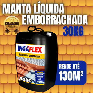 Manta Líquida Impermeabilizante Emborrachado 30kg Telhados Lajes Alta Elasticidade Anti Infiltração em Oferta na Shopee