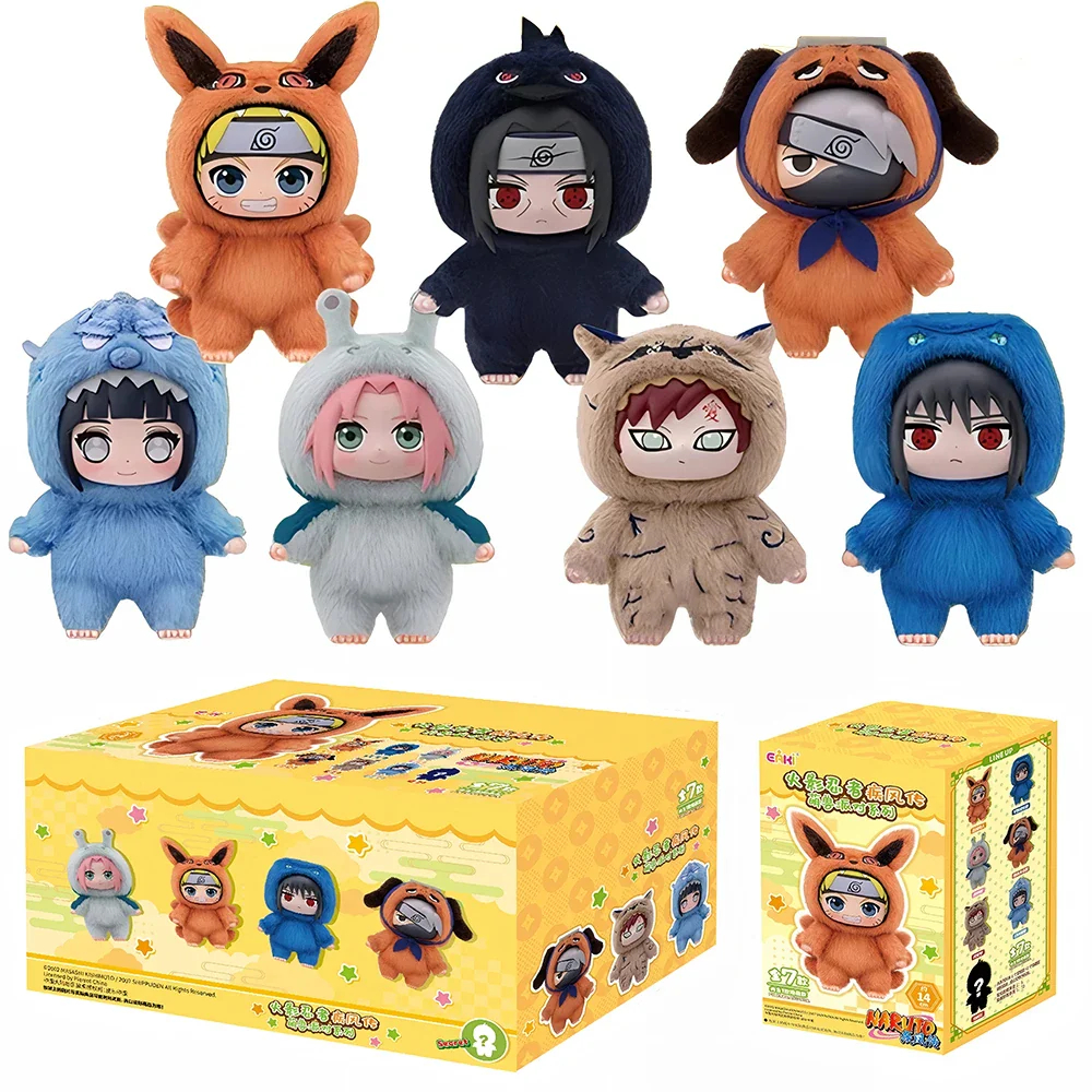 Bonecos Naruto Shippuden - Chaveiro de Pelúcia - Estilo Labubu Eaki em Oferta na Shopee