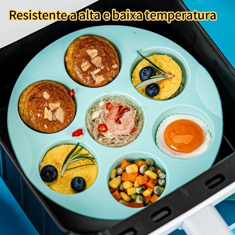Forma De Silicone Para Bolo Murfin E Cupcake Pode Usar No Forno Elétrico E Airfryer Top — imagem 2 de 2