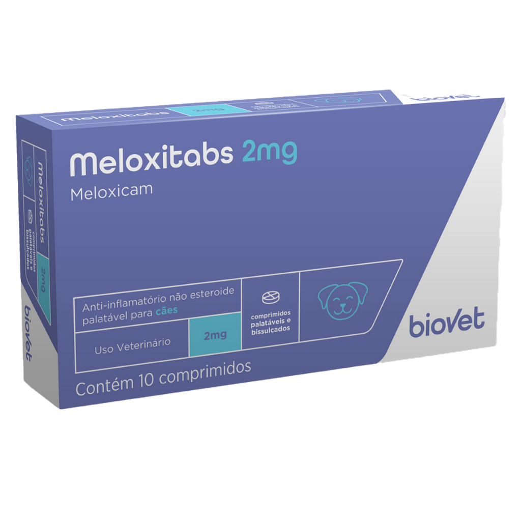Meloxicam 2mg Meloxitabs Anti-inflamatório Analgésico Cães - 10 Comprimidos em Oferta na Shopee