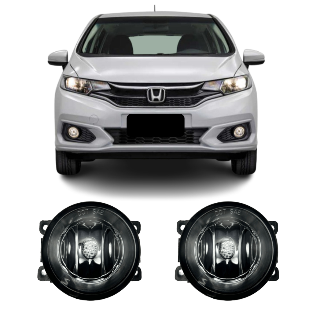 Par Farol De Milha Neblina Honda New Fit 2015 2016 2017 2018 2019 em Oferta na Shopee