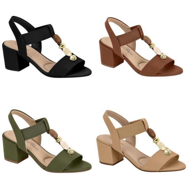 Sandália Feminina Modare Ortopédica Salto Grosso Conforto 7109465