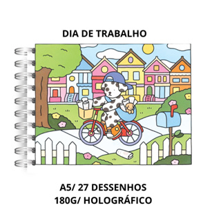 Livro de colorir Job novo Dia de Trabalho Ursinho em Oferta na Shopee