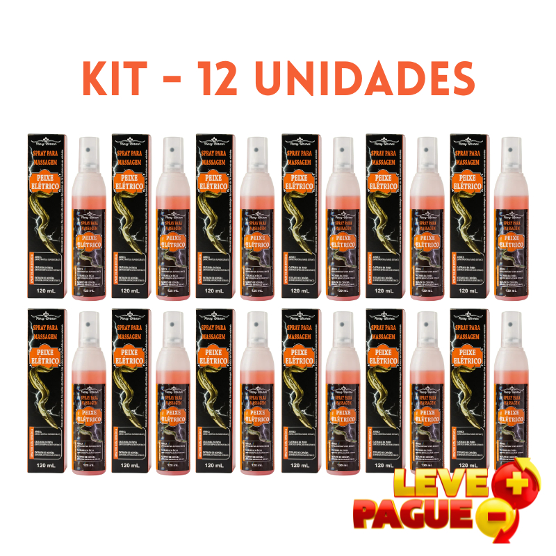 12 UND Spray para Massagem Peixe Elétrico Pierry Wermon 120ml em Oferta na Shopee