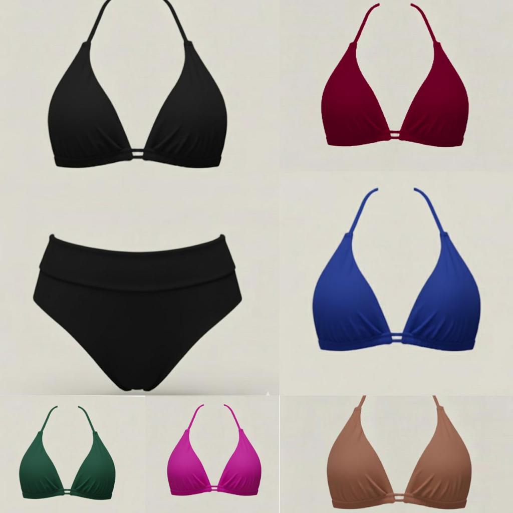 conjunto de biquini plus size calcinha fio duplo efeito lipo em Oferta na Shopee