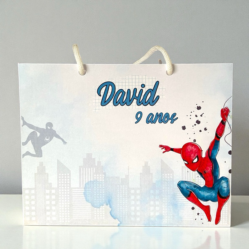 Sacolinha Homem Aranha Personalizado | Sacolinha | Lembrancinha | Mimos | Aniversário