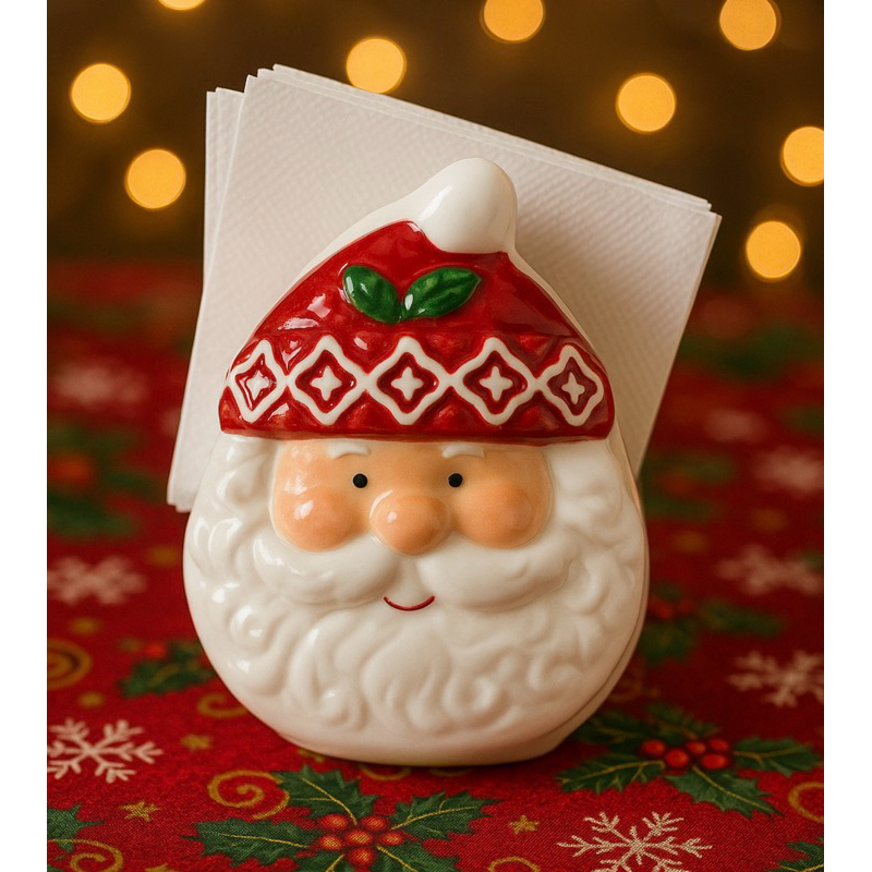 Guardanapo Natalino com Papai Noel: Onde Comprar | BuscaProdutos