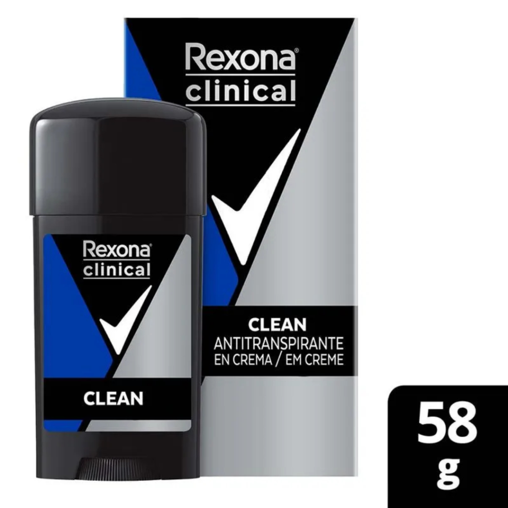 Rexona Clinical Antitranspirante Creme Clean 58G