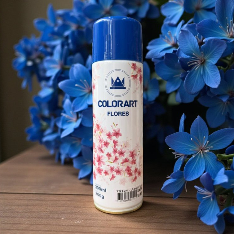 TINTA SPRAY PARA FLORES AZUL - COLORART em Oferta na Shopee