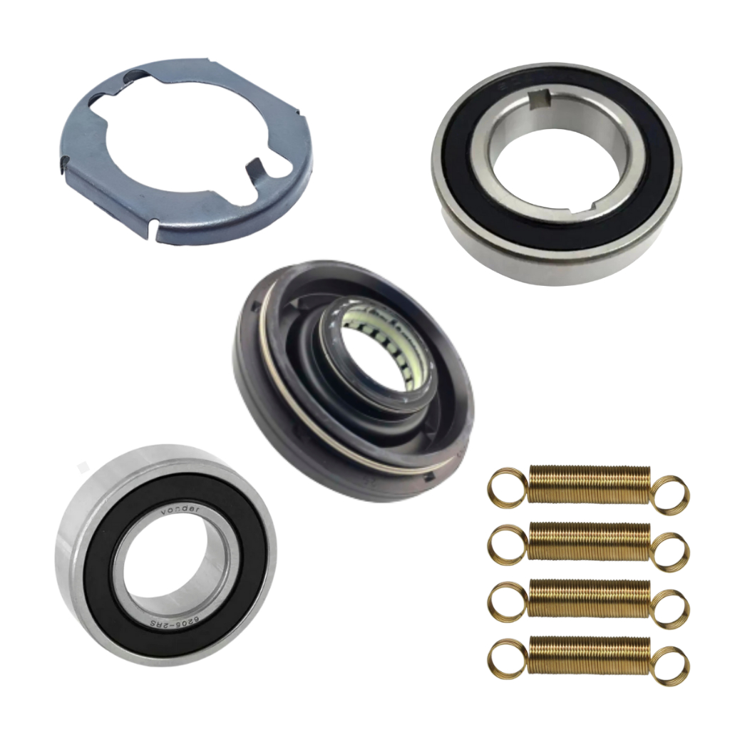 Kit Retentor Rolamentos Lavadora Electrolux Lte12 Ltr10 Lf08 Lte09 c/Molas e Trava Rolamento