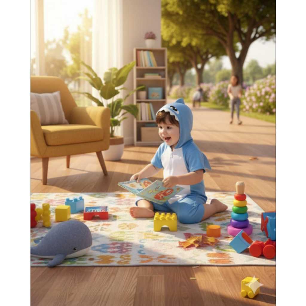 Fantasia Infantil Safari   Roupa Leão Porco Coelho Tubarão Com Zíper e Rabo Envio Imediato ! em Oferta na Shopee