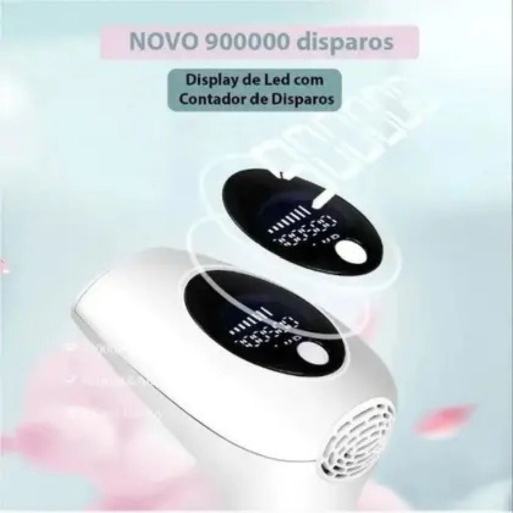 Depilador A Laser 900 Mil Pulsos Portátil Elimina Pelos Indolor Seguro e Eficaz