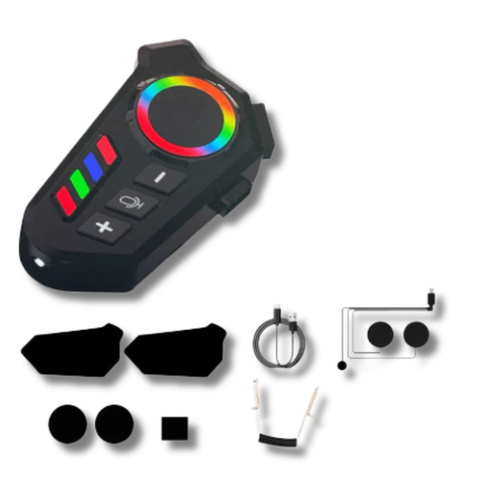 Fone De Ouvido Bluetooth De Capacete De Moto Com Microfone Para Ligação Controle De Voz