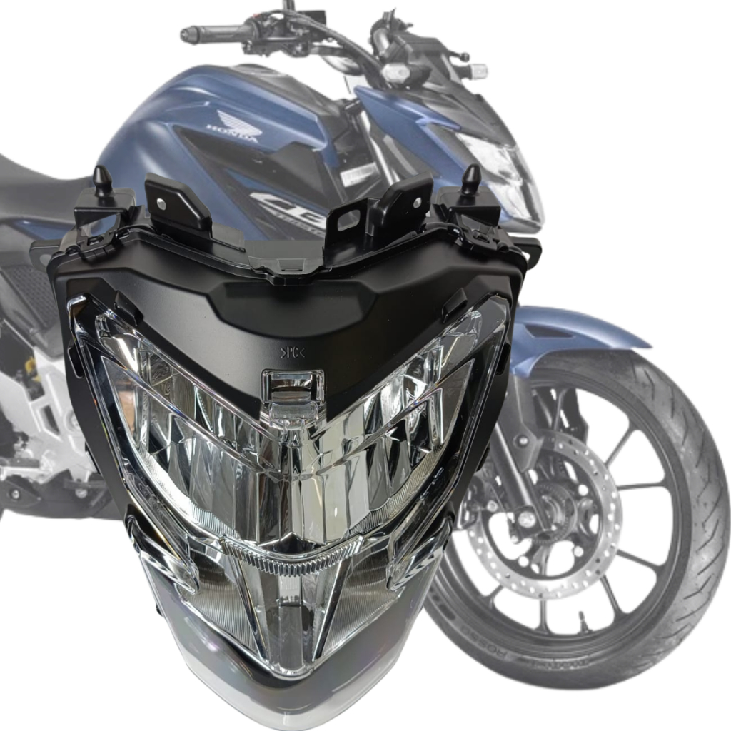 Farol Completo Led Bloco Optico Para Honda Cb 300F Twister 2023 2024 2025