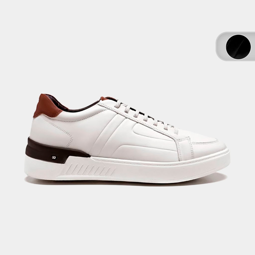 Sapatenis Jota Pe Couro Power Light Masculino 84800 em Oferta na Shopee