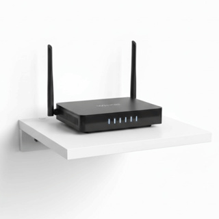 Suporte Parede Porta Modem Conversor Receptor Roteador MDF Branco 24x20 Prateleira em Oferta na Shopee