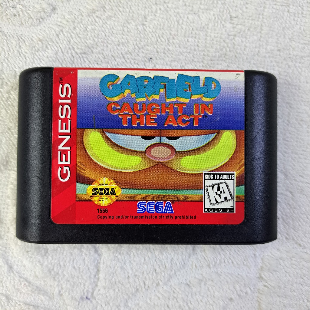 Garfield Caught in the Act Original Americano Mega Drive