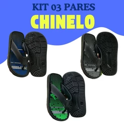 Combo 3 Pares De Chinelo Sandália Infantil Masculino Para Meninos Macio e Confortável