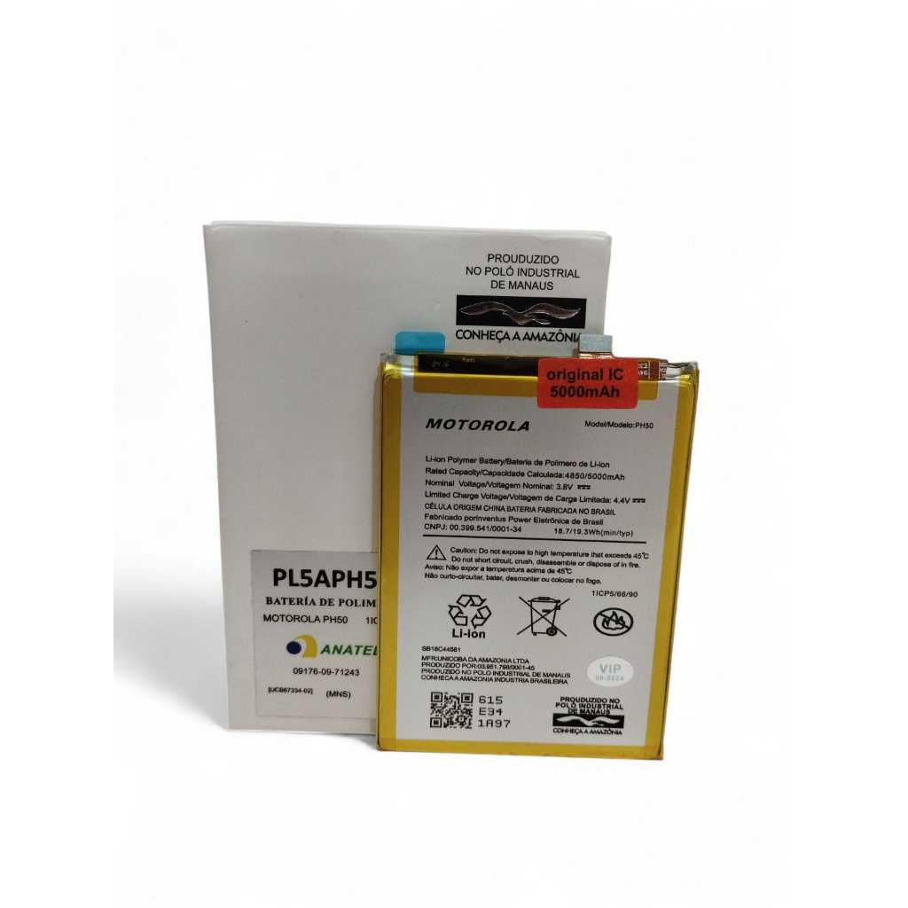 Bateria Motorola para Moto G23 / G13 / G53 - Modelo PH50 - 5000mAh Premium Longa Duração 🔋⚡ em Oferta na Shopee