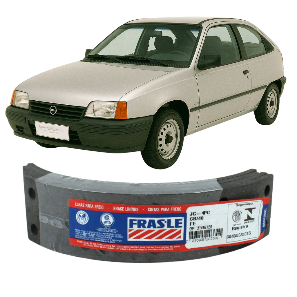 Lona Freio Traseira Gm Chevette Ipanema Kadett Monza Pampa Ap Cht Todos Sistema Vargas CB40x