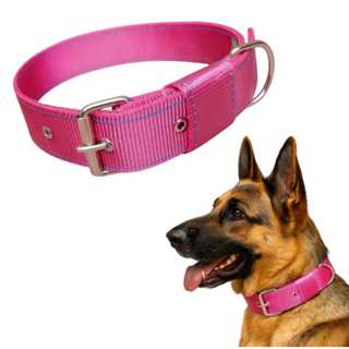 Coleira Reforçada Nylon Duplo Alta Durabilidade para Cachorros em Oferta na Shopee