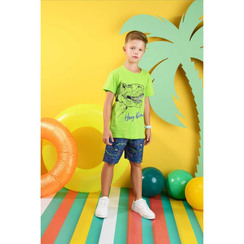 Infantil Camiseta Menino e Short Moletinho Conjunto Casual Infantil Menino Blogueirinho Estiloso