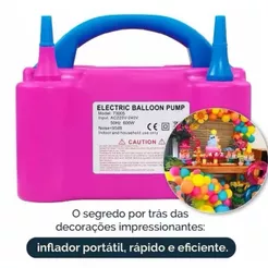 Inflador Elétrico de Balões Bexigas 110V OU 220V Festa Ornamentação Bomba de Encher Bola de Festas