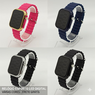 Relógio à Prova D'água LED Digital Ultra de Pulso Esportivo feminino Masculino Ultra9 Esporte Pulseira De Silicone em Oferta na Shopee