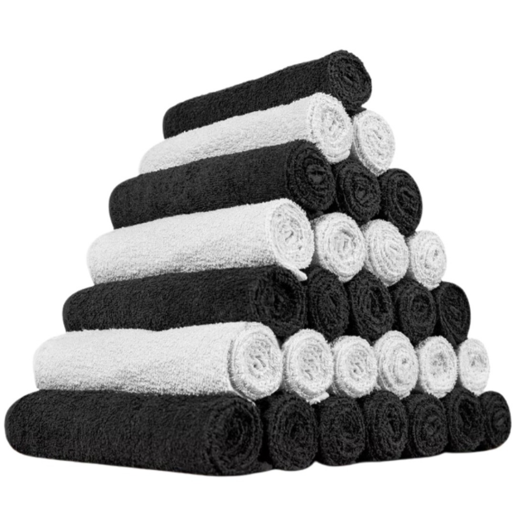 Kit 10 Toalhas de Rosto Salão de Beleza Spa Manicure Hotel Massagista 100% Algodão